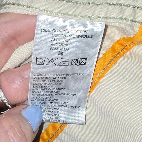 Diesel Mid-2000s Utility Cream Cotton Blazer Top-Stitched Workwear Jacket Small - Picture 8 of 8